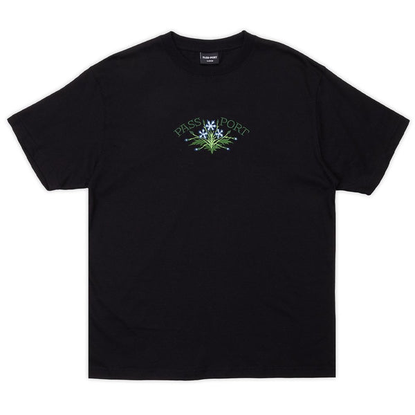 Passport Organic Bloom T-Shirt - Black - Streetart.fr